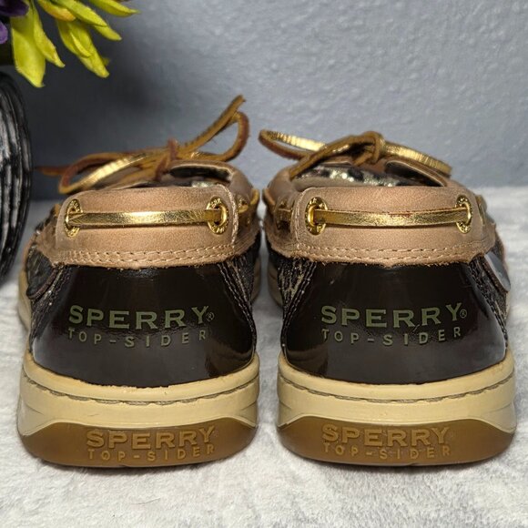 Sperry Leopard Sparkle Panel Boat Shoes – Size: 7.5 (Women’s) - Picture 7 of 11
